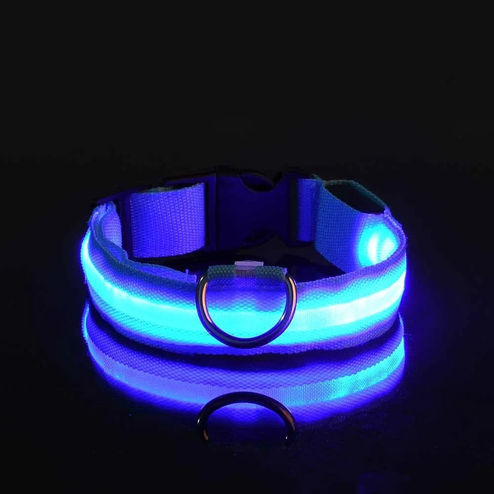 Dogs and Cats LED Night Safety Flashing Glow in the Dark Leash Luminous Fluorescent Dog Accessories Collar